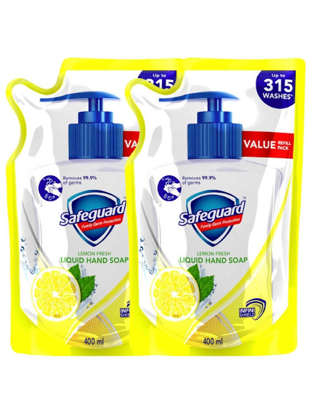 Safeguard Foaming Hand Soap Lemon Refill 2pack (400ml) edamama